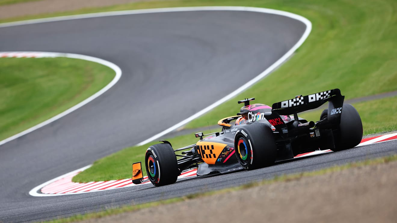SUZUKA, JAPAN - OCTOBER 08: Daniel Ricciardo of Australia driving the (3) McLaren MCL36 Mercedes on track during final practice ahead of the F1 Grand Prix of Japan at Suzuka International Racing Course on October 08, 2022 in Suzuka, Japan. (Photo by Clive Rose/Getty Images)