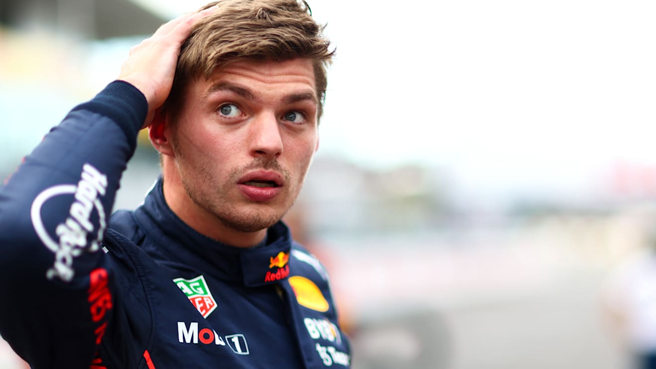SUZUKA, JAPAN - OCTOBER 08: Pole position qualifier Max Verstappen of the Netherlands and Oracle Red Bull Racing looks on in parc ferme during qualifying ahead of the F1 Grand Prix of Japan at Suzuka International Racing Course on October 08, 2022 in Suzuka, Japan. (Photo by Dan Istitene - Formula 1/Formula 1 via Getty Images)