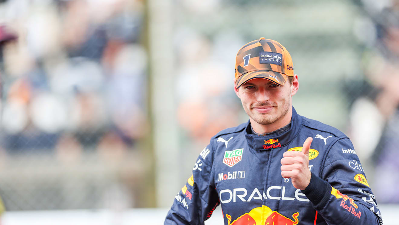 SUZUKA, JAPAN - OCTOBER 08: Max Verstappen of Red Bull Racing and The Netherlands  during qualifying ahead of the F1 Grand Prix of Japan at Suzuka International Racing Course on October 08, 2022 in Suzuka, Japan. (Photo by Peter Fox/Getty Images )