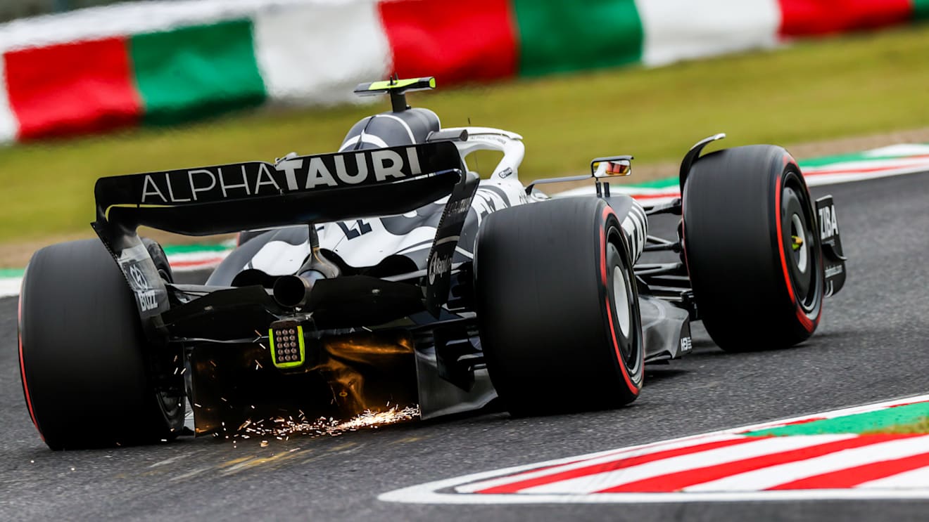 SUZUKA, JAPAN - OCTOBER 08: Yuki Tsunoda of Scuderia AlphaTauri and Japan  during qualifying ahead of the F1 Grand Prix of Japan at Suzuka International Racing Course on October 08, 2022 in Suzuka, Japan. (Photo by Peter Fox/Getty Images )