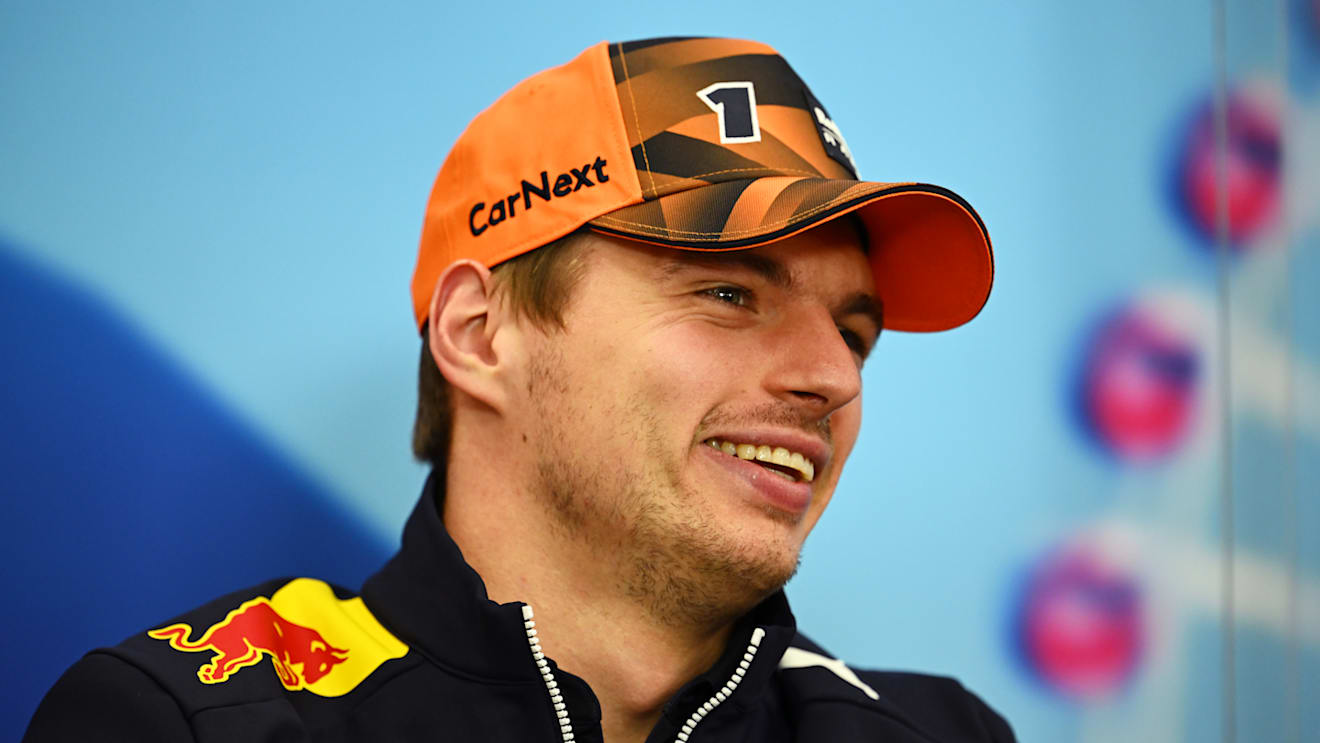 SUZUKA, JAPAN - OCTOBER 06: Max Verstappen of the Netherlands and Oracle Red Bull Racing attends the Drivers Press Conference during previews ahead of the F1 Grand Prix of Japan at Suzuka International Racing Course on October 06, 2022 in Suzuka, Japan. (Photo by Clive Mason/Getty Images)