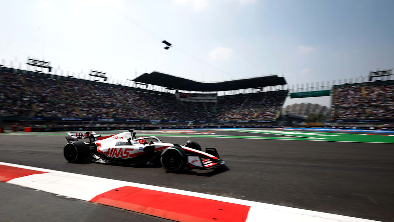 MEXICO CITY, MEXICO - OCTOBER 28: Pietro Fittipaldi of Brazil driving the (51) Haas F1 VF-22 Ferrari on track during practice ahead of the F1 Grand Prix of Mexico at Autodromo Hermanos Rodriguez on October 28, 2022 in Mexico City, Mexico. (Photo by Chris Graythen/Getty Images)