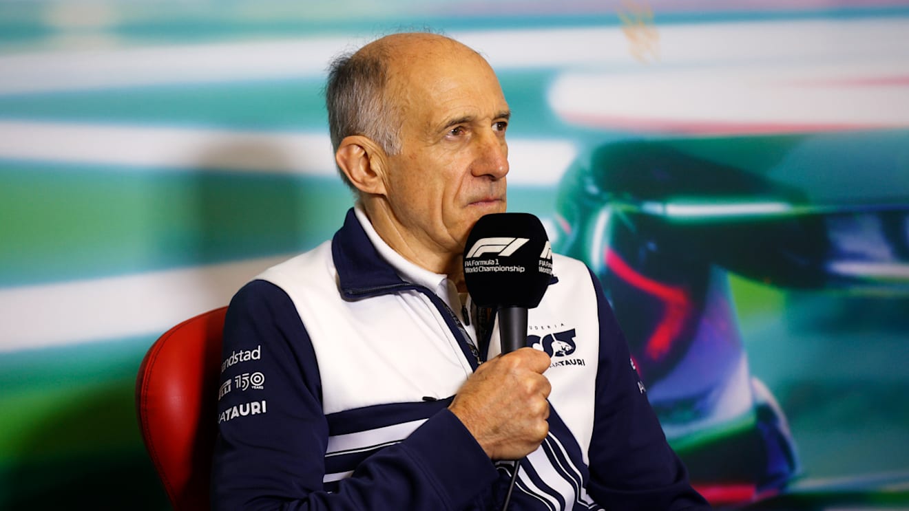 MEXICO CITY, MEXICO - OCTOBER 29: Scuderia AlphaTauri Team Principal Franz Tost attends the Team Principals Press Conference prior to final practice ahead of the F1 Grand Prix of Mexico at Autodromo Hermanos Rodriguez on October 29, 2022 in Mexico City, Mexico. (Photo by Chris Graythen/Getty Images)
