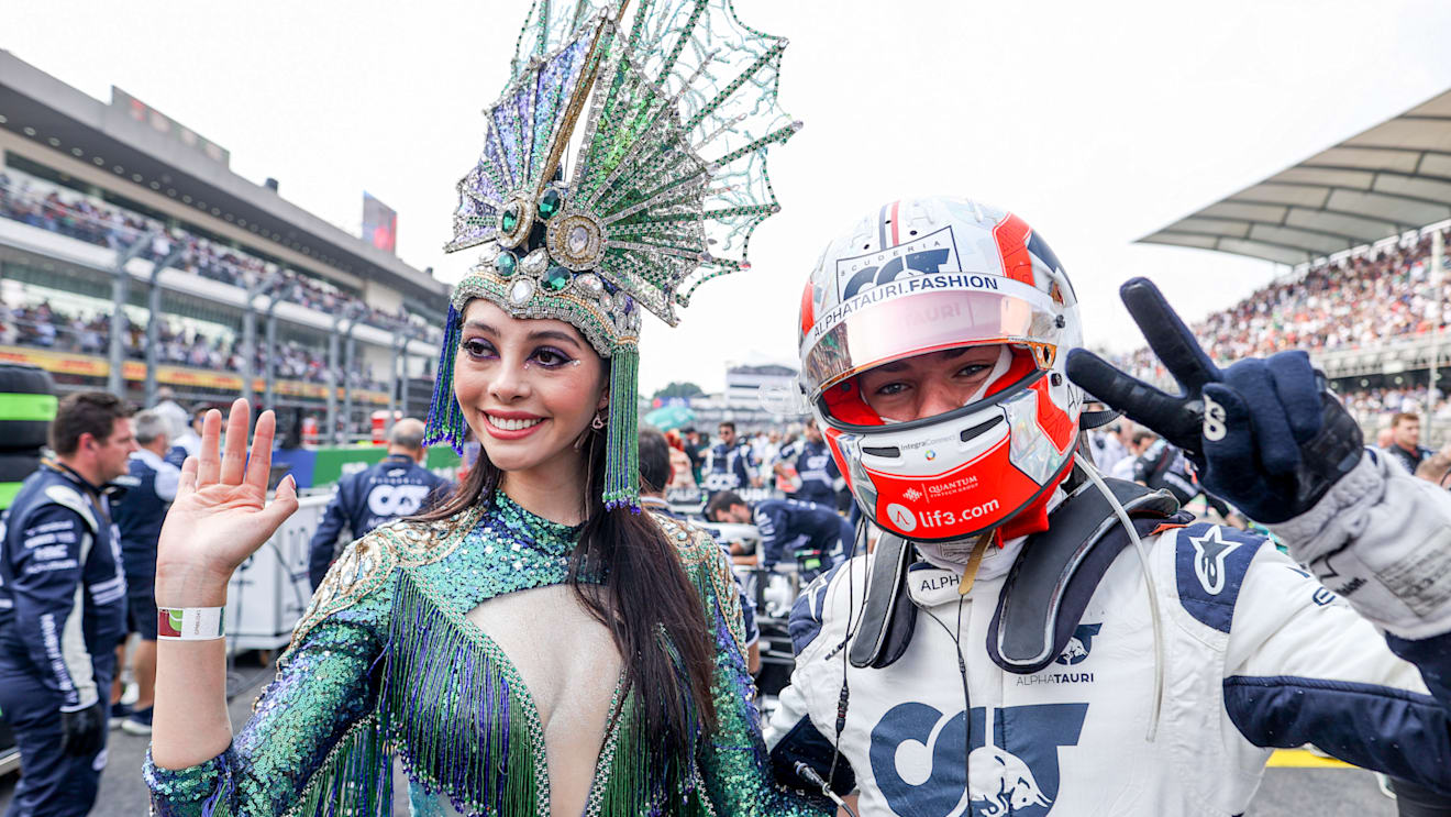 MEXICO CITY, MEXICO - OCTOBER 30: Pierre Gasly of Scuderia AlphaTauri and France on the grid during the F1 Grand Prix of Mexico at Autodromo Hermanos Rodriguez on October 30, 2022 in Mexico City, Mexico. (Photo by Peter Fox/Getty Images )