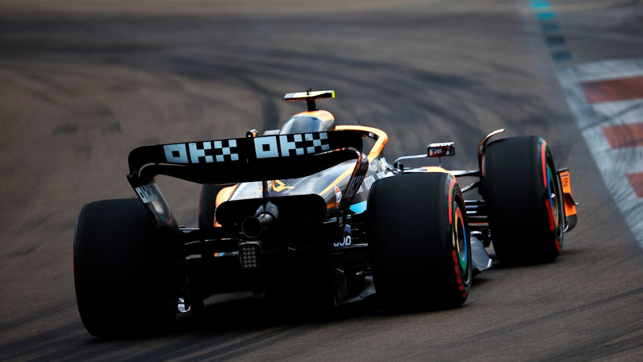 MIAMI, FLORIDA - MAY 07: Lando Norris of Great Britain driving the (4) McLaren MCL36 Mercedes on track during final practice ahead of the F1 Grand Prix of Miami at the Miami International Autodrome on May 07, 2022 in Miami, Florida. (Photo by Jared C. Tilton/Getty Images)