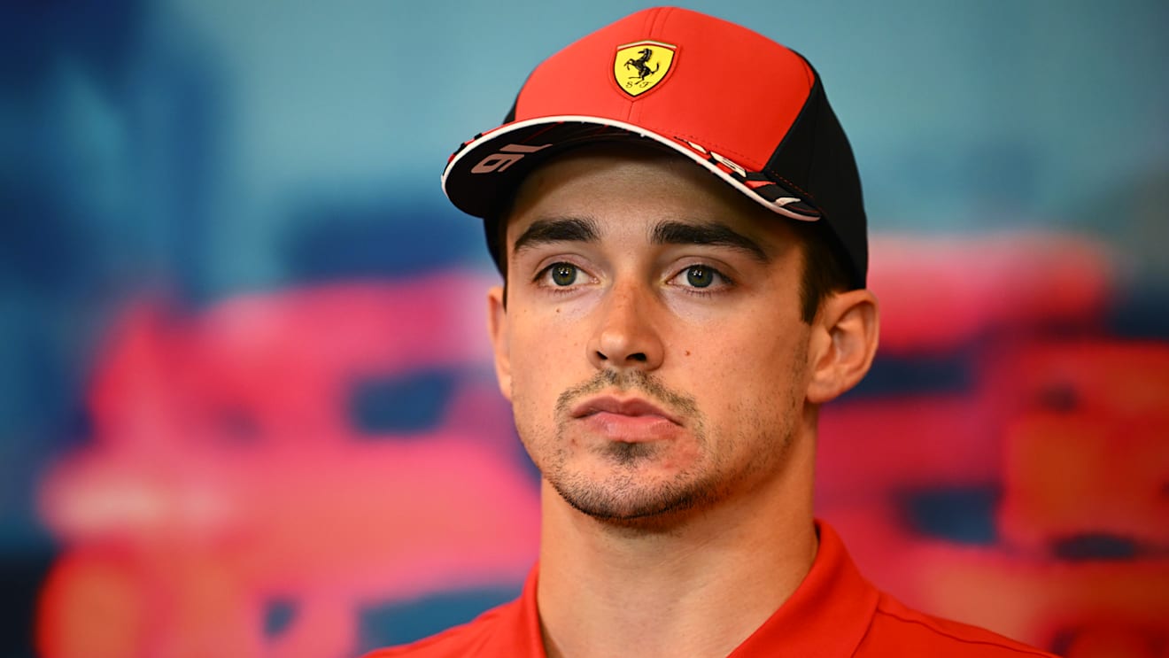 MONTE-CARLO, MONACO - MAY 27: Charles Leclerc of Monaco and Ferrari looks on in the Drivers Press Conference prior to practice ahead of the F1 Grand Prix of Monaco at Circuit de Monaco on May 27, 2022 in Monte-Carlo, Monaco. (Photo by Clive Mason/Getty Images)