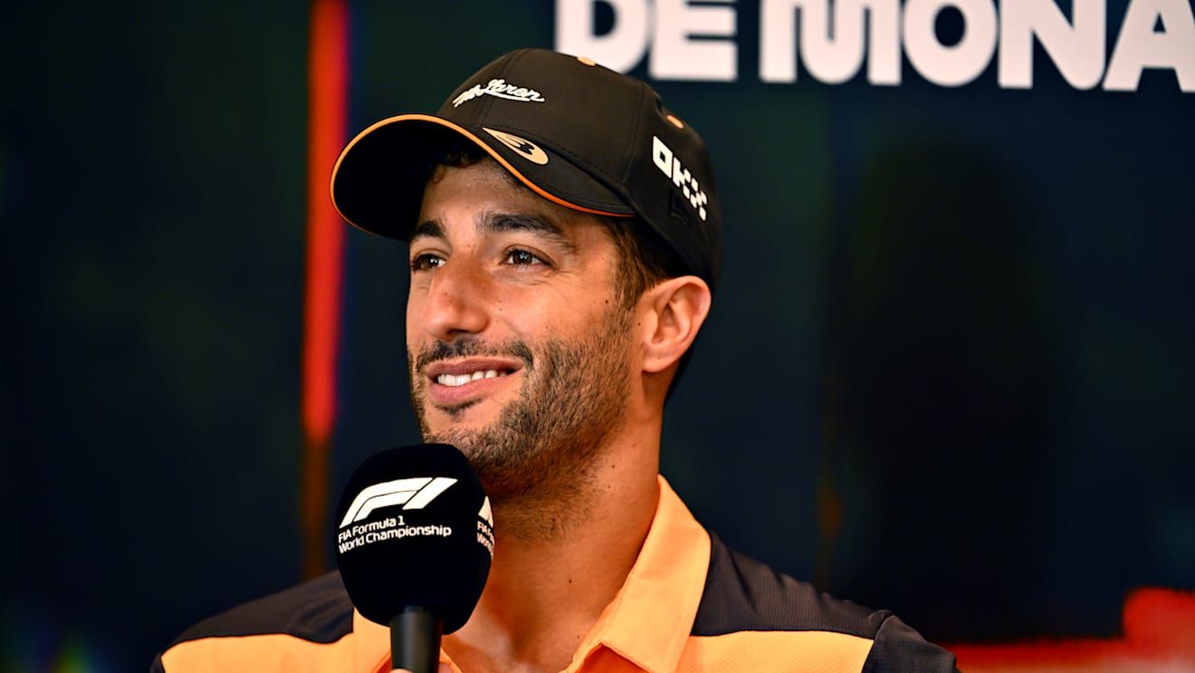 MONTE-CARLO, MONACO - MAY 27: Daniel Ricciardo of Australia and McLaren talks in the Drivers Press Conference prior to practice ahead of the F1 Grand Prix of Monaco at Circuit de Monaco on May 27, 2022 in Monte-Carlo, Monaco. (Photo by Clive Mason/Getty Images)