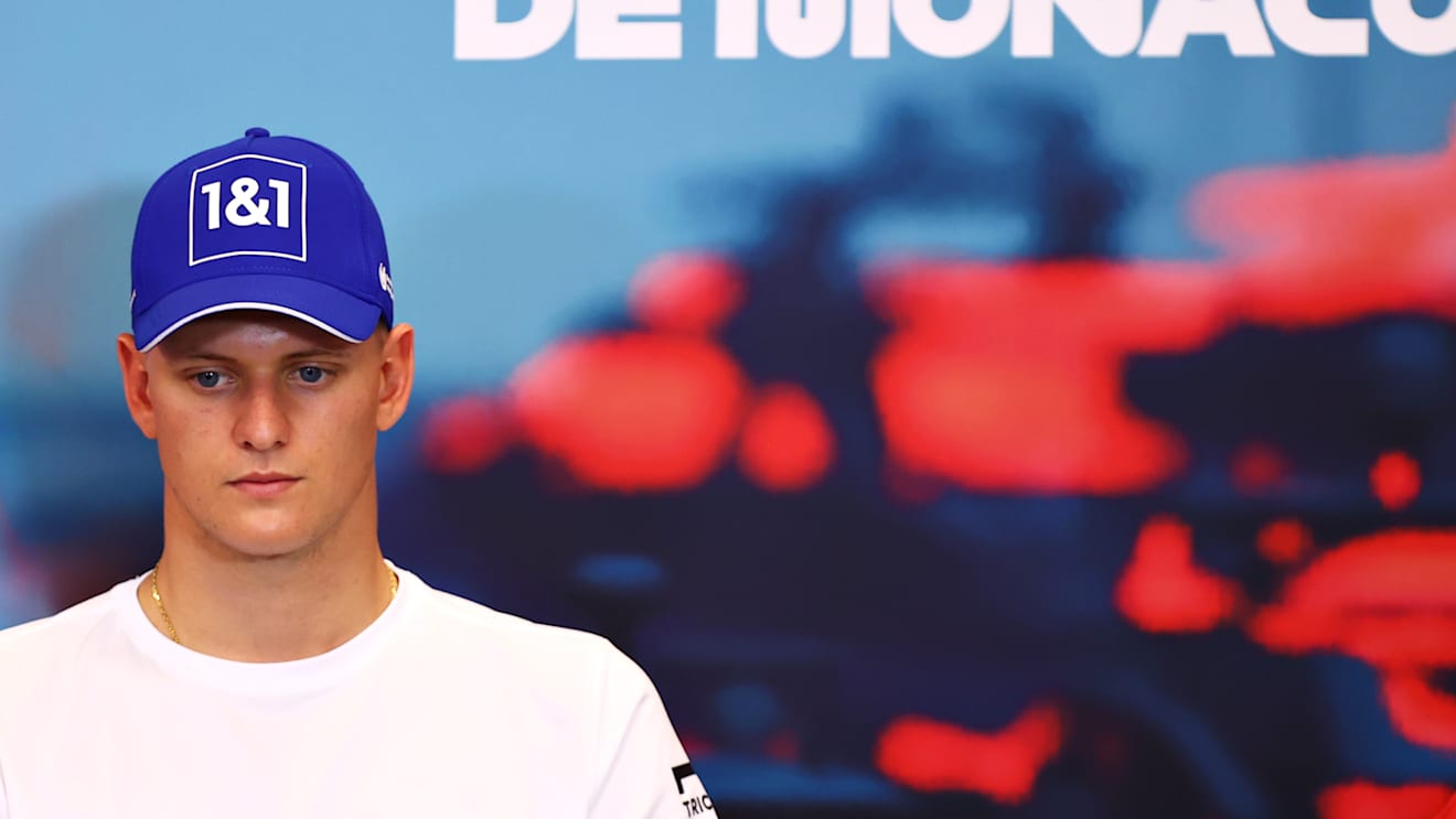 MONTE-CARLO, MONACO - MAY 27: Mick Schumacher of Germany and Haas F1 looks on in the Drivers Press Conference prior to practice ahead of the F1 Grand Prix of Monaco at Circuit de Monaco on May 27, 2022 in Monte-Carlo, Monaco. (Photo by Dan Istitene/Getty Images)
