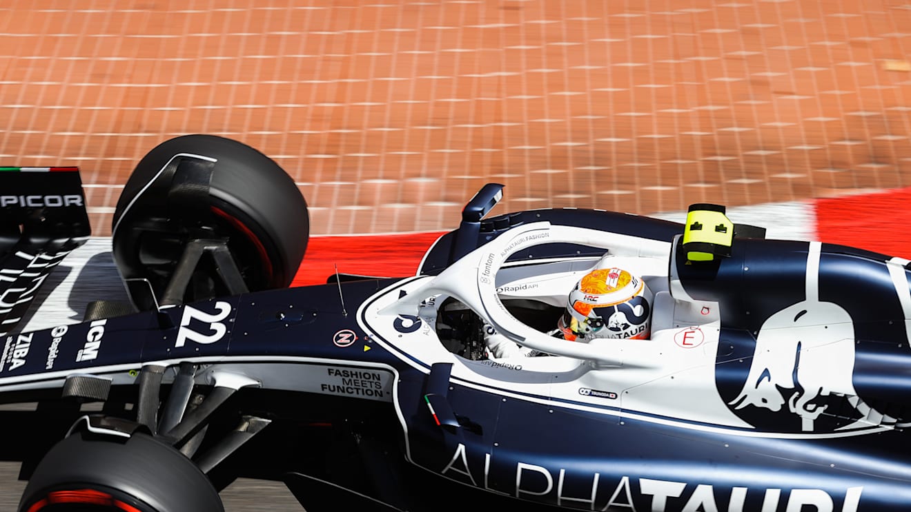 MONTE-CARLO, MONACO - MAY 28: Yuki Tsunoda of Scuderia AlphaTauri and Japan  during qualifying ahead of the F1 Grand Prix of Monaco at Circuit de Monaco on May 28, 2022 in Monte-Carlo, Monaco. (Photo by Peter Fox/Getty Images)