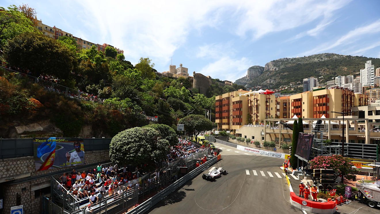 MONTE-CARLO, MONACO - MAY 28: Mick Schumacher of Germany driving the (47) Haas F1 VF-22 Ferrari on track during final practice ahead of the F1 Grand Prix of Monaco at Circuit de Monaco on May 28, 2022 in Monte-Carlo, Monaco. (Photo by Eric Alonso/Getty Images)