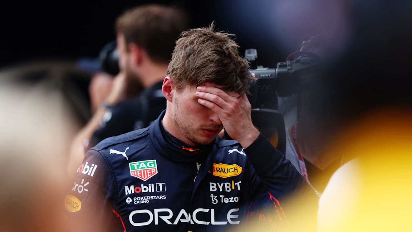 MONTE-CARLO, MONACO - MAY 28: 4th placed qualifier Max Verstappen of the Netherlands and Oracle Red Bull Racing looks on in parc ferme during qualifying ahead of the F1 Grand Prix of Monaco at Circuit de Monaco on May 28, 2022 in Monte-Carlo, Monaco. (Photo by Clive Rose/Getty Images)
