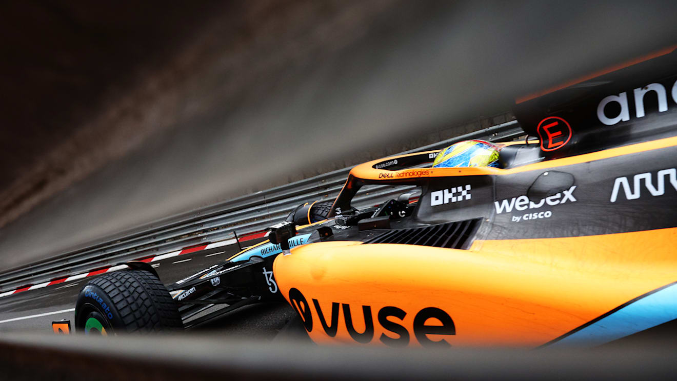MONTE-CARLO, MONACO - MAY 29: Lando Norris of Great Britain driving the (4) McLaren MCL36 Mercedes on track during the F1 Grand Prix of Monaco at Circuit de Monaco on May 29, 2022 in Monte-Carlo, Monaco. (Photo by Clive Rose/Getty Images)