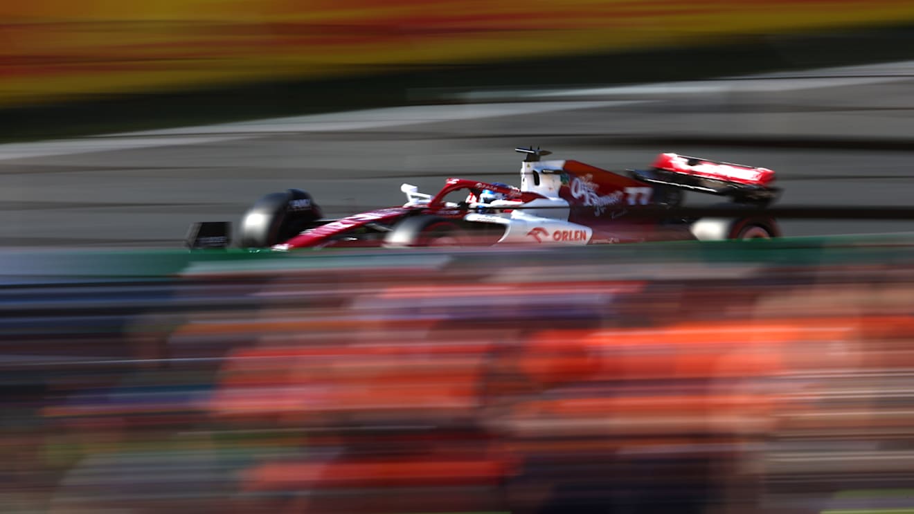 ZANDVOORT, NETHERLANDS - SEPTEMBER 02: Valtteri Bottas of Finland driving the (77) Alfa Romeo F1 C42 Ferrari on track during practice ahead of the F1 Grand Prix of The Netherlands at Circuit Zandvoort on September 02, 2022 in Zandvoort, Netherlands. (Photo by Lars Baron - Formula 1/Formula 1 via Getty Images)