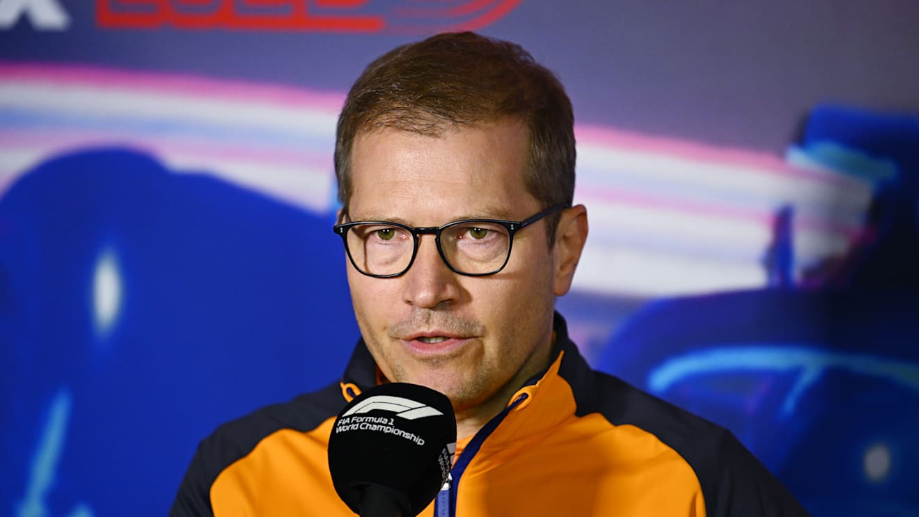 ZANDVOORT, NETHERLANDS - SEPTEMBER 03: McLaren Team Principal Andreas Seidl attends the Team Principals Press Conference prior to final practice ahead of the F1 Grand Prix of The Netherlands at Circuit Zandvoort on September 03, 2022 in Zandvoort, Netherlands. (Photo by Clive Mason/Getty Images)
