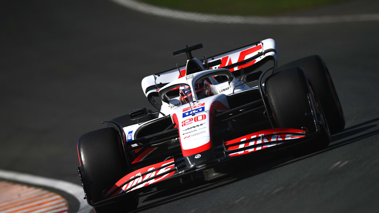 ZANDVOORT, NETHERLANDS - SEPTEMBER 03: Kevin Magnussen of Denmark driving the (20) Haas F1 VF-22 Ferrari on track during final practice ahead of the F1 Grand Prix of The Netherlands at Circuit Zandvoort on September 03, 2022 in Zandvoort, Netherlands. (Photo by Dan Mullan/Getty Images)