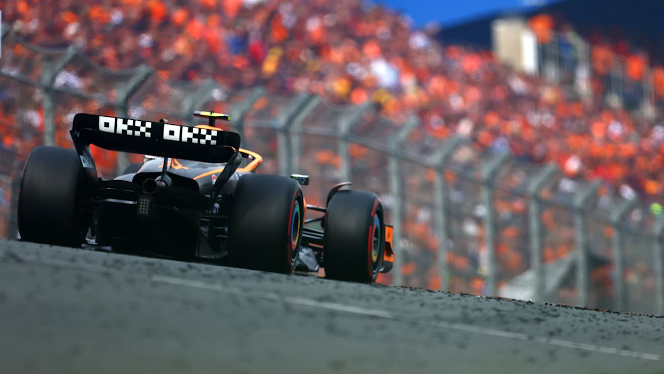 ZANDVOORT, NETHERLANDS - SEPTEMBER 04: Lando Norris of Great Britain driving the (4) McLaren MCL36 Mercedes on track during the F1 Grand Prix of The Netherlands at Circuit Zandvoort on September 04, 2022 in Zandvoort, Netherlands. (Photo by Dan Istitene - Formula 1/Formula 1 via Getty Images)