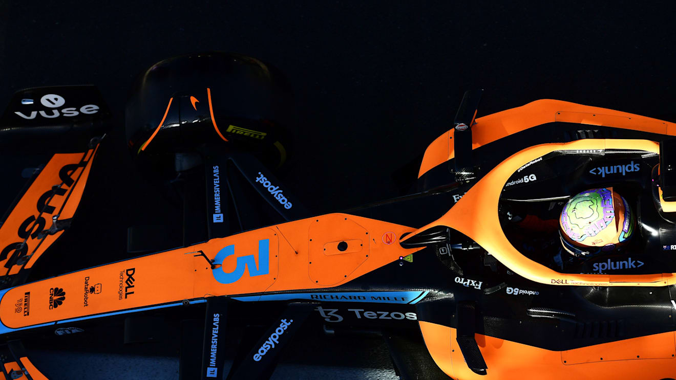 JEDDAH, SAUDI ARABIA - MARCH 25: Daniel Ricciardo of Australia driving the (3) McLaren MCL36 Mercedes during practice ahead of the F1 Grand Prix of Saudi Arabia at the Jeddah Corniche Circuit on March 25, 2022 in Jeddah, Saudi Arabia. (Photo by Mario Renzi - Formula 1/Formula 1 via Getty Images)