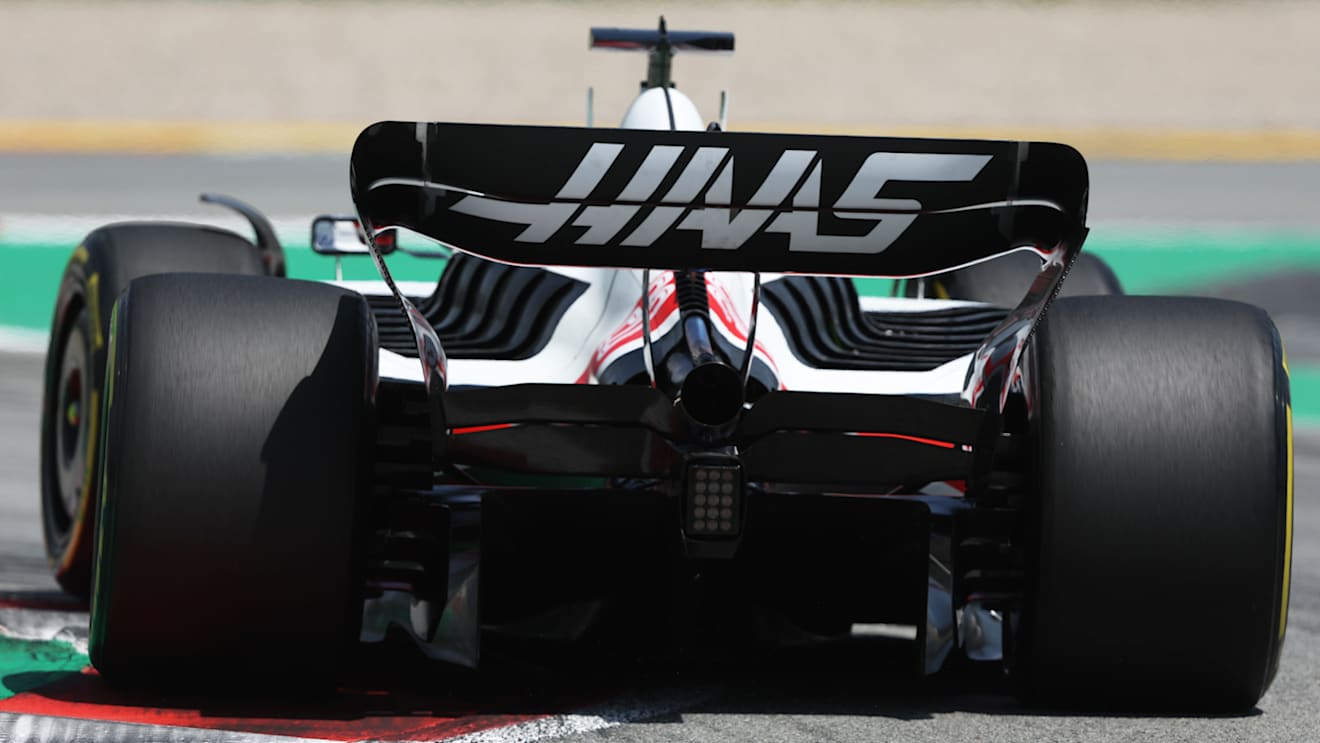 BARCELONA, SPAIN - MAY 20: Kevin Magnussen of Denmark driving the (20) Haas F1 VF-22 Ferrari on track during practice ahead of the F1 Grand Prix of Spain at Circuit de Barcelona-Catalunya on May 20, 2022 in Barcelona, Spain. (Photo by Bryn Lennon - Formula 1/Formula 1 via Getty Images)