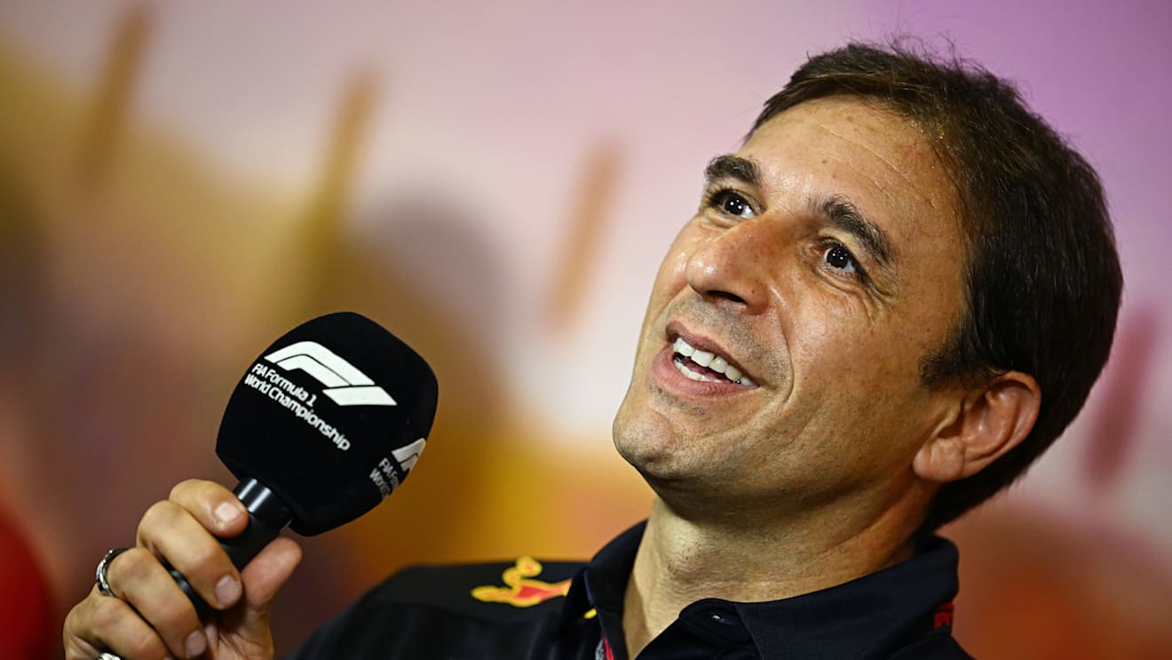 BARCELONA, SPAIN - MAY 21: Pierre Wache, Chief Engineer of Performance Engineering at Red Bull Racing talks in the Team Principals Press Conference prior to practice ahead of the F1 Grand Prix of Spain at Circuit de Barcelona-Catalunya on May 21, 2022 in Barcelona, Spain. (Photo by Clive Mason/Getty Images)
