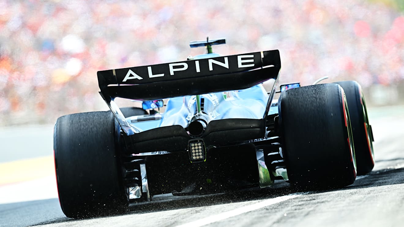 BARCELONA, SPAIN - MAY 21: Fernando Alonso of Spain driving the (14) Alpine F1 A522 Renault on track during practice ahead of the F1 Grand Prix of Spain at Circuit de Barcelona-Catalunya on May 21, 2022 in Barcelona, Spain. (Photo by Clive Mason/Getty Images)