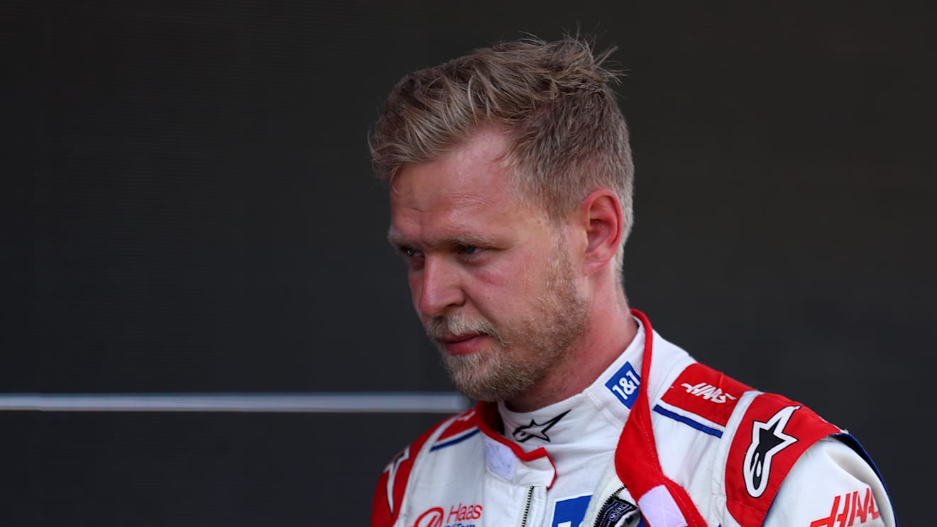 BARCELONA, SPAIN - MAY 22: 17th placed Kevin Magnussen of Denmark and Haas F1 walks in parc ferme during the F1 Grand Prix of Spain at Circuit de Barcelona-Catalunya on May 22, 2022 in Barcelona, Spain. (Photo by Bryn Lennon - Formula 1/Formula 1 via Getty Images)