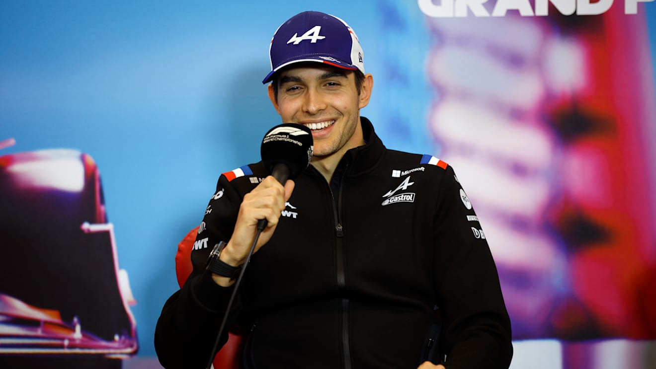 AUSTIN, TEXAS - OCTOBER 20: Esteban Ocon of France and Alpine F1 attends the Drivers Press Conference during previews ahead of the F1 Grand Prix of USA at Circuit of The Americas on October 20, 2022 in Austin, Texas. (Photo by Jared C. Tilton/Getty Images)
