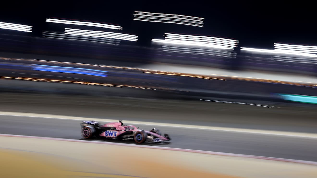 BAHRAIN, BAHRAIN - MARCH 04: Esteban Ocon of France driving the (31) Alpine F1 A523 Renault on track during qualifying ahead of the F1 Grand Prix of Bahrain at Bahrain International Circuit on March 04, 2023 in Bahrain, Bahrain. (Photo by Lars Baron/Getty Images)