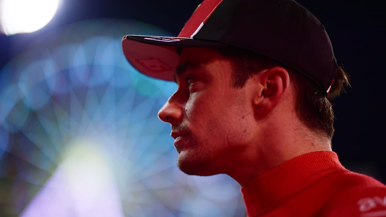 BAHRAIN, BAHRAIN - MARCH 04: Third placed qualifier Charles Leclerc of Monaco and Ferrari looks on in parc ferme during qualifying ahead of the F1 Grand Prix of Bahrain at Bahrain International Circuit on March 04, 2023 in Bahrain, Bahrain. (Photo by Mario Renzi - Formula 1/Formula 1 via Getty Images)