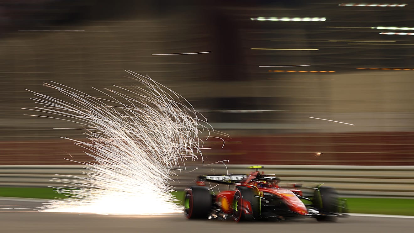 BAHRAIN, BAHRAIN - MARCH 05: Carlos Sainz of Spain driving (55) the Ferrari SF-23 on track during the F1 Grand Prix of Bahrain at Bahrain International Circuit on March 05, 2023 in Bahrain, Bahrain. (Photo by Dan Istitene - Formula 1/Formula 1 via Getty Images)