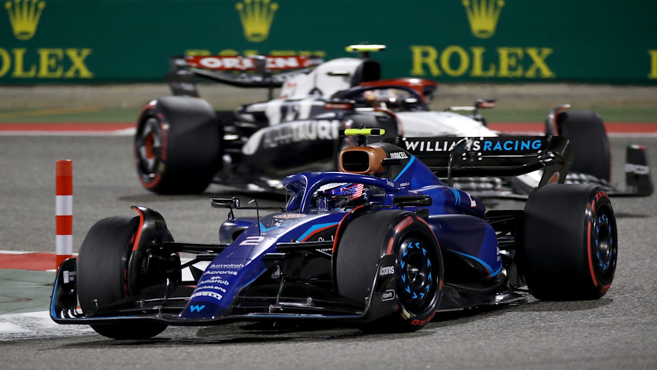 BAHRAIN, BAHRAIN - MARCH 05: Logan Sargeant of United States driving the (2) Williams FW45 Mercedes on track during the F1 Grand Prix of Bahrain at Bahrain International Circuit on March 05, 2023 in Bahrain, Bahrain. (Photo by Peter Fox/Getty Images)