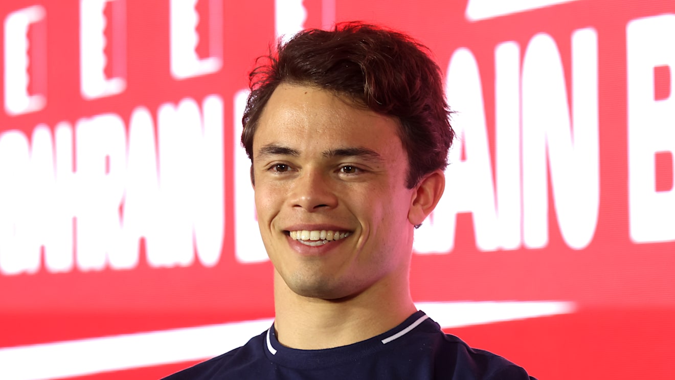 BAHRAIN, BAHRAIN - MARCH 02: Nyck de Vries of Netherlands and Scuderia AlphaTauri attends the Drivers Press Conference during previews ahead of the F1 Grand Prix of Bahrain at Bahrain International Circuit on March 02, 2023 in Bahrain, Bahrain. (Photo by Lars Baron/Getty Images)
