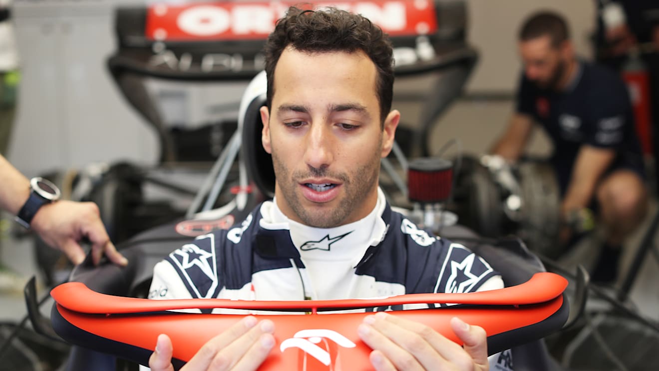 Ricciardo was back in the paddock as a full-time F1 driver on Thursday