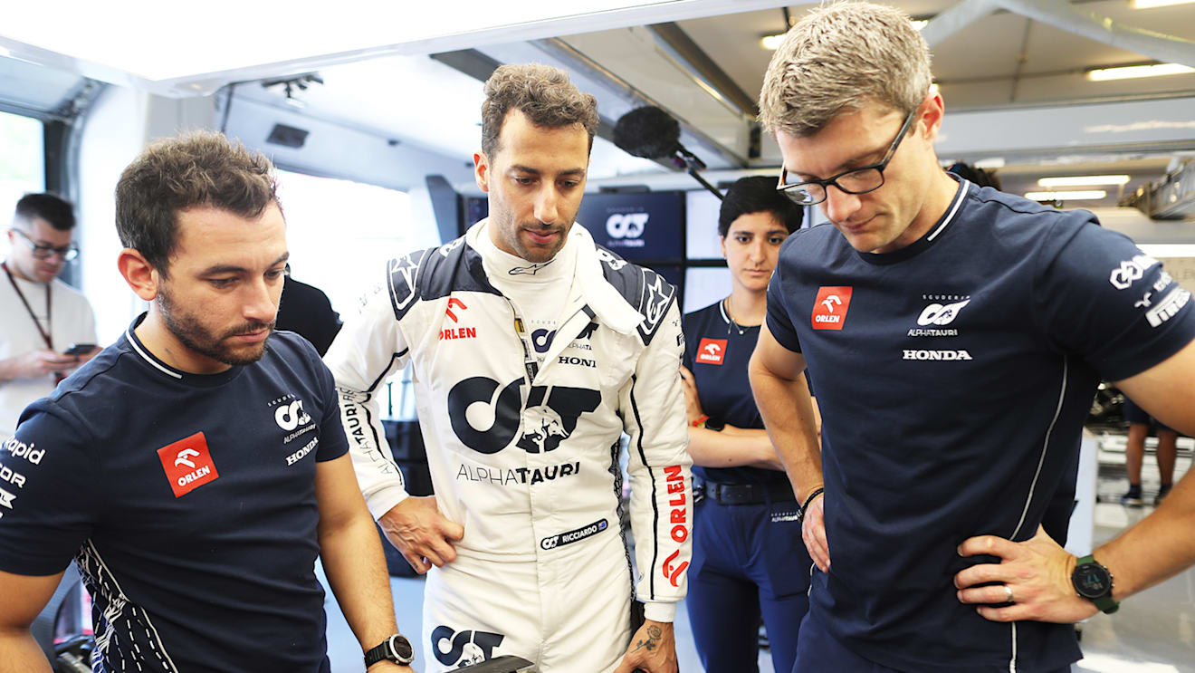 Ricciardo was back in the paddock as a full-time F1 driver on Thursday