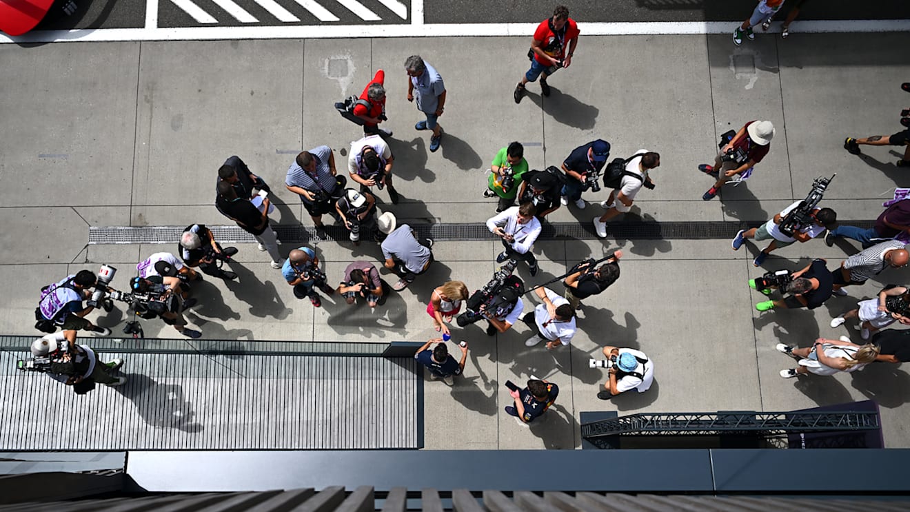 Ricciardo was back in the paddock as a full-time F1 driver on Thursday