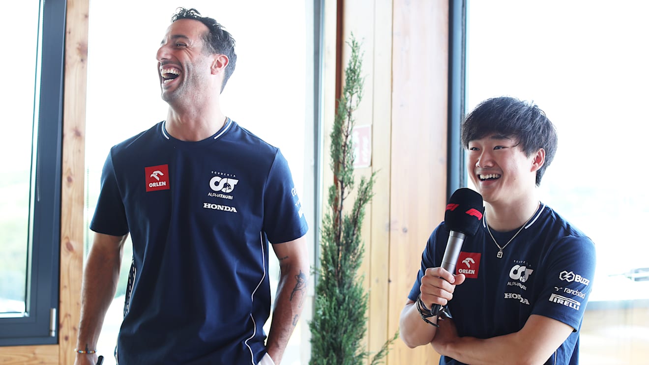 Ricciardo was back in the paddock as a full-time F1 driver on Thursday