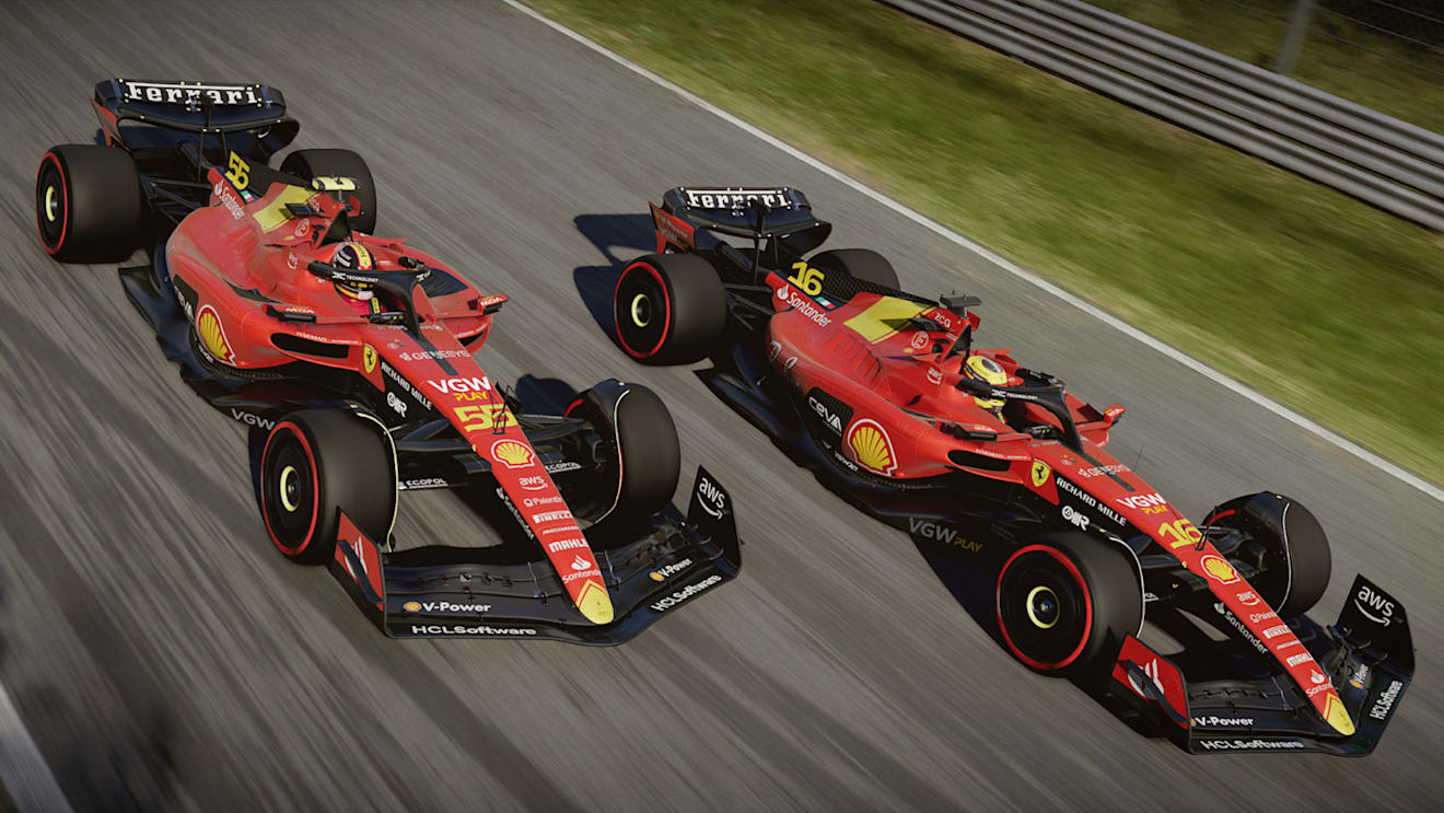 Ferrari will run a red, yellow and black livery scheme for their home race