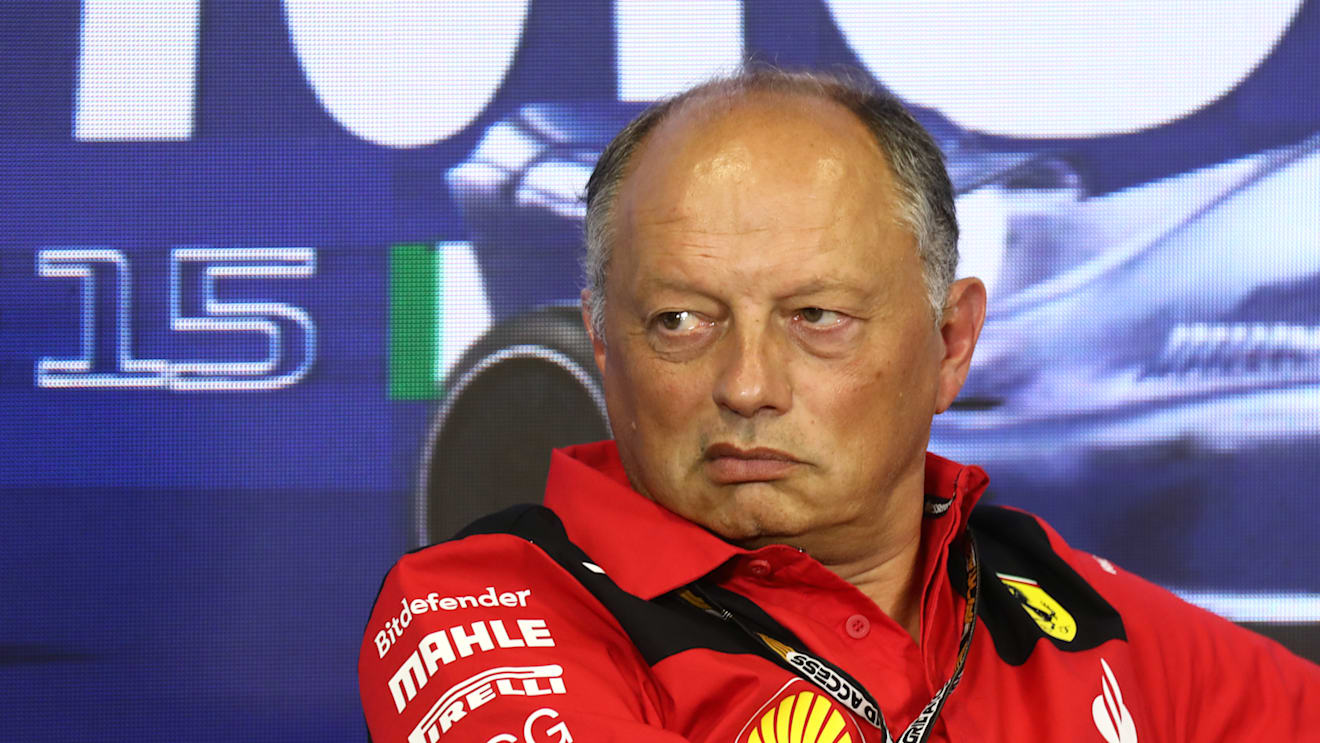 Frederic Vasseur during press conference ahead of the Formula 1 Italian Grand Prix at Autodromo Nazionale di Monza in Monza, Italy on September 1, 2023. (Photo by Jakub Porzycki/NurPhoto via Getty Images)