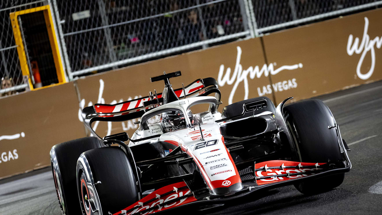 LAS VEGAS - Kevin Magnussen (Haas F1 Team) during the Las Vegas Formula 1 Grand Prix at the Las Vegas Strip Circuit in Nevada. ANP SEM VAN DER WAL (Photo by ANP via Getty Images)