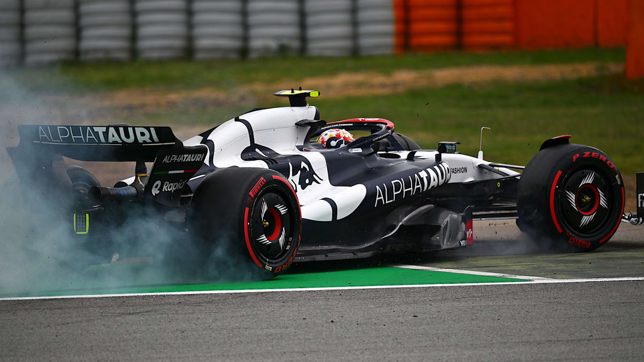 BARCELONA, SPAIN - JUNE 03: Yuki Tsunoda of Japan driving the (22) Scuderia AlphaTauri AT04 on track during qualifying ahead of the F1 Grand Prix of Spain at Circuit de Barcelona-Catalunya on June 03, 2023 in Barcelona, Spain. (Photo by Dan Mullan - Formula 1/Formula 1 via Getty Images)
