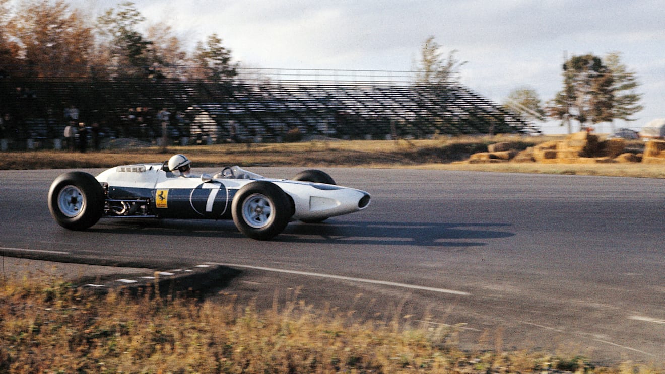 The Ferrari 158 of 1964, entered in the US GP by N.A.R.T. in US colours