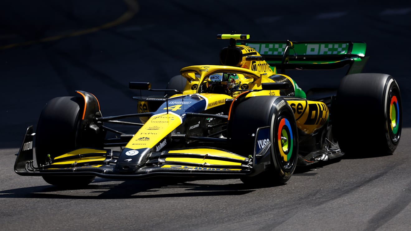 Both Lando Norris and Oscar Piastri drove the Brazilian colours around the streets of Monaco