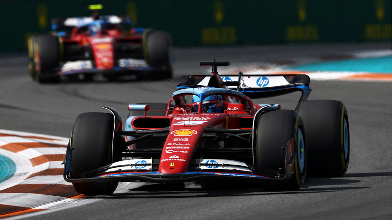 The Ferrari cars also had hints of blue on their liveries in Miami