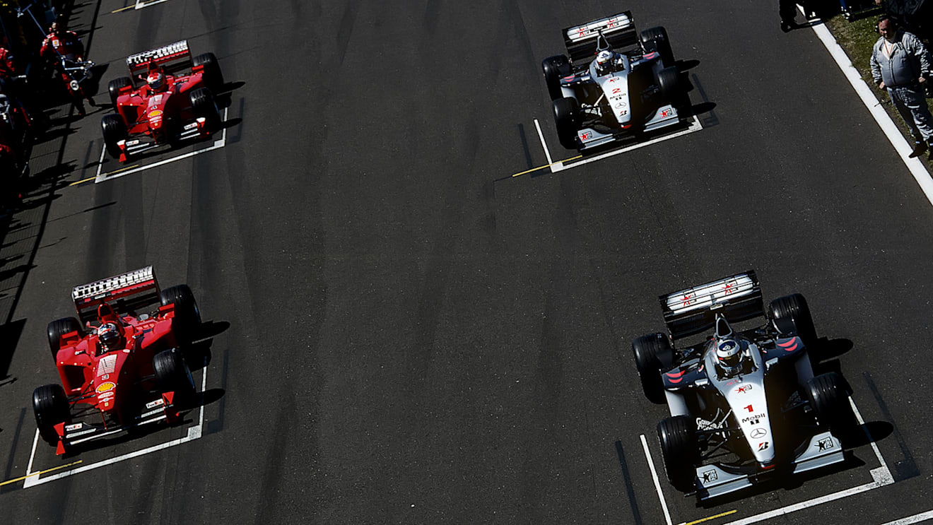 A dramatic start at Silverstone blew the title race wide open, with Schumacher breaking his leg in a crash