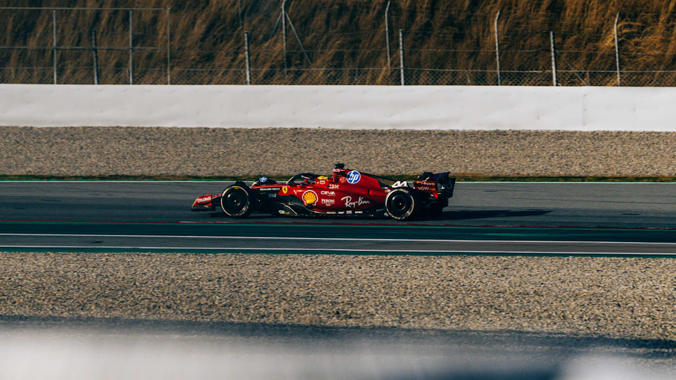 Hamilton took over from team mate Leclerc for the second half of the day