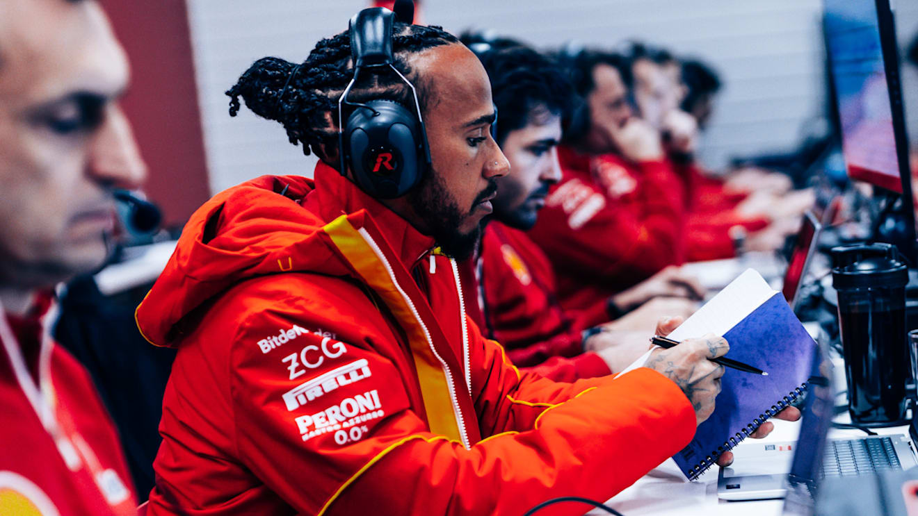Hamilton is continuing to adjust to his new team after 12 seasons with Mercedes
