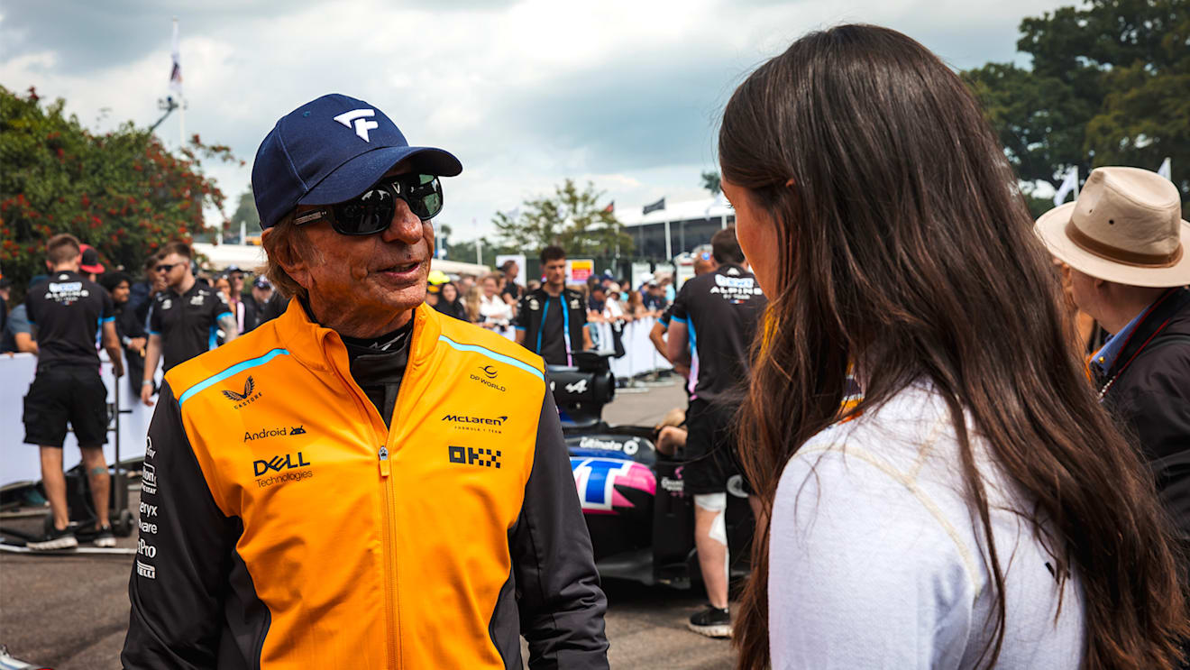 It was a special reunion for driver and team, with Fittipaldi sporting their latest papaya clothing