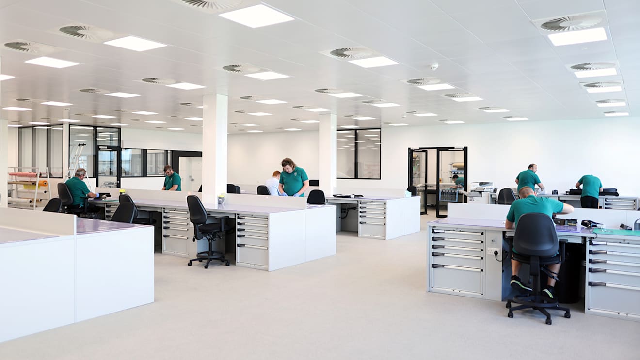 Aston Martin recently started working in their all-new headquarters