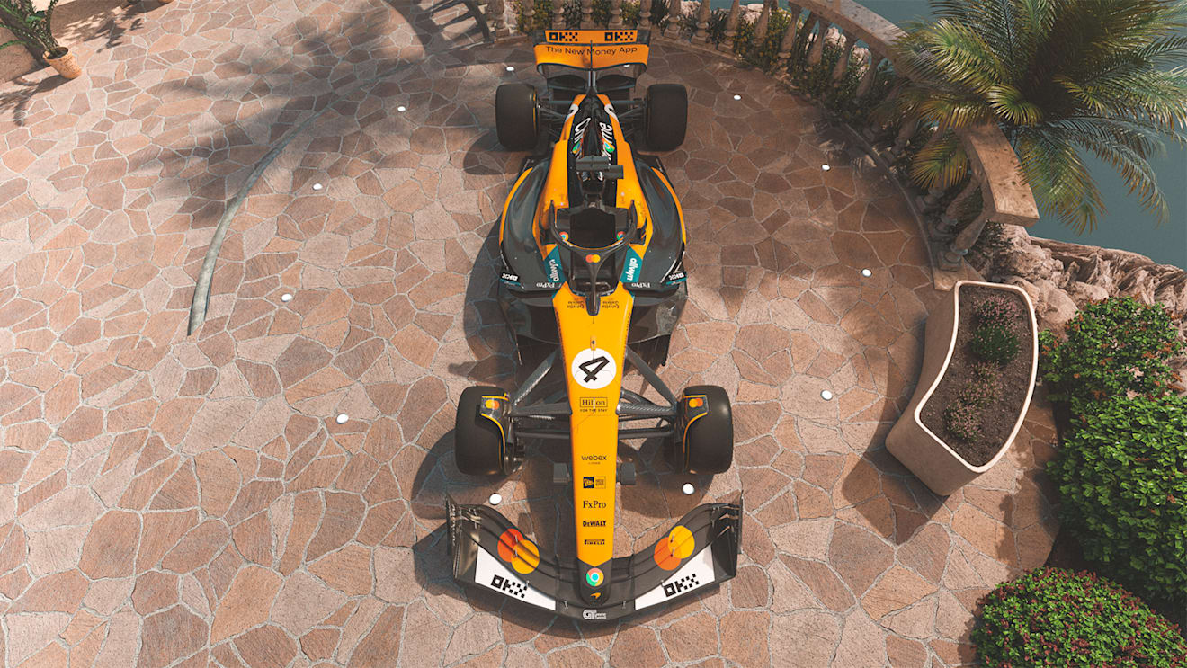 A closer look at McLaren’s livery for the Monaco and Spain race weekends