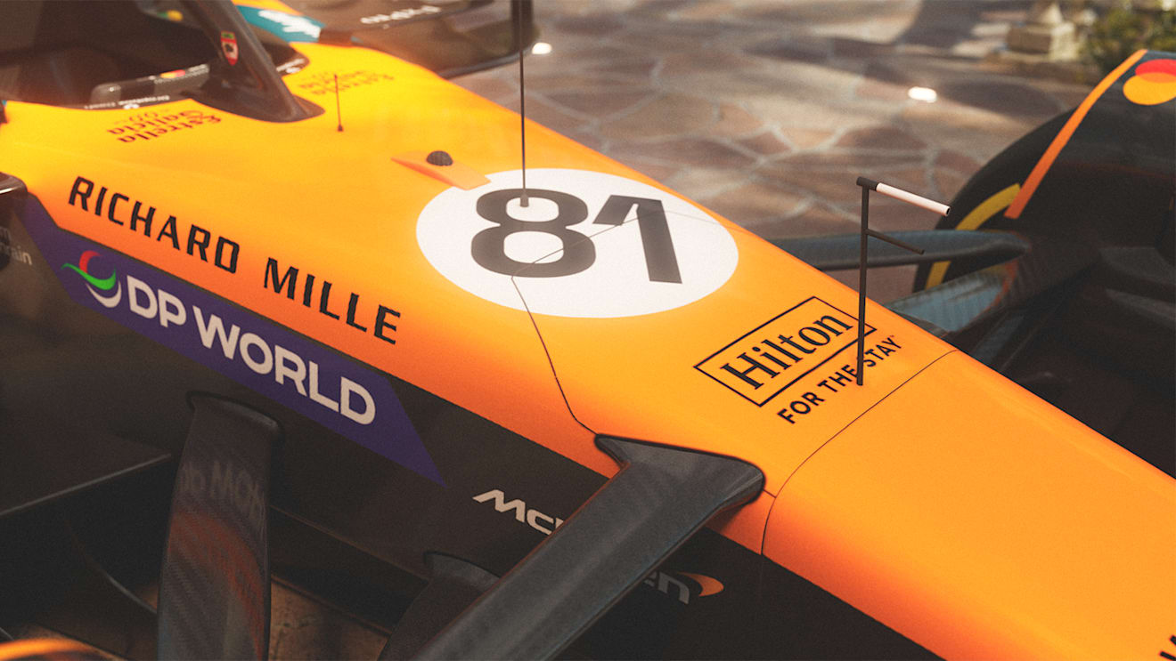 A closer look at McLaren’s livery for the Monaco and Spain race weekends