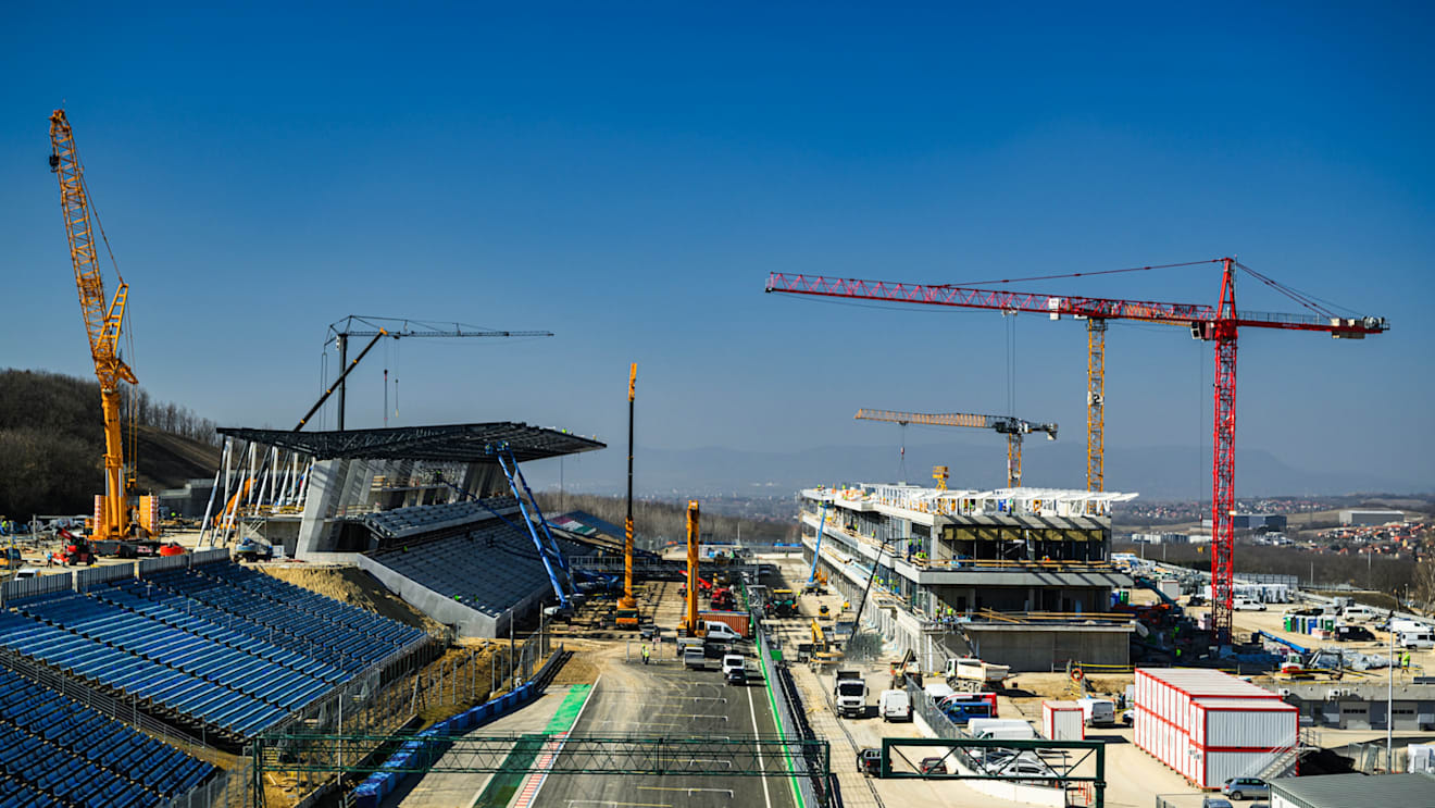 The redevelopment project at the Hungaroring is progressing well